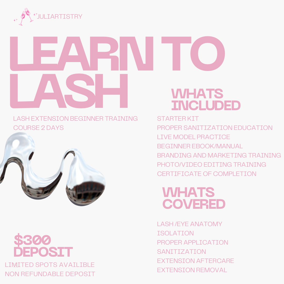 1:1 Intro to Lash Extensions Beginner Training Class